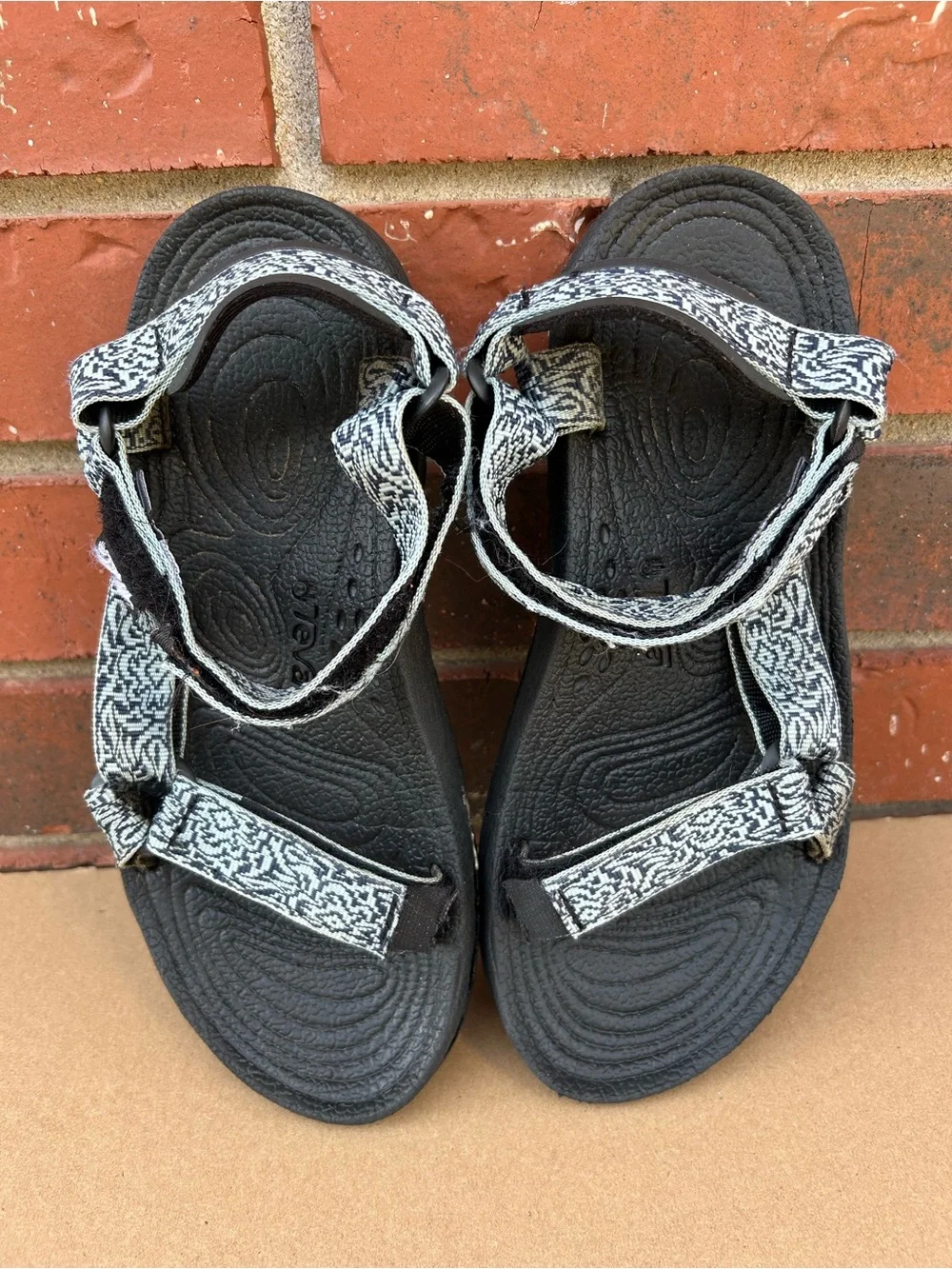 Teva Original Outdoor Sport sandals Women’s 9W Strappy Hiking Black Grey